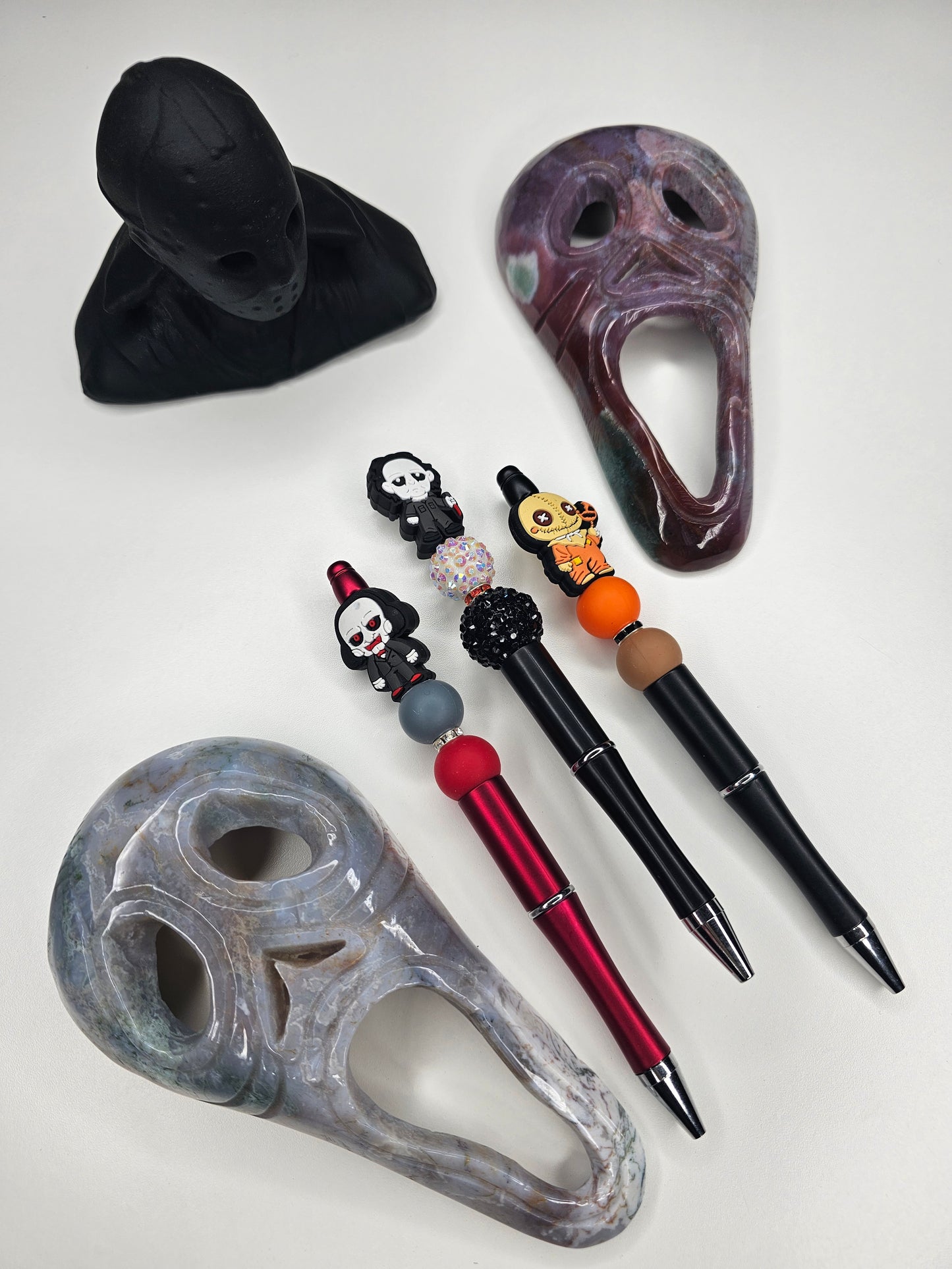 Spooky Guy Beaded Pen