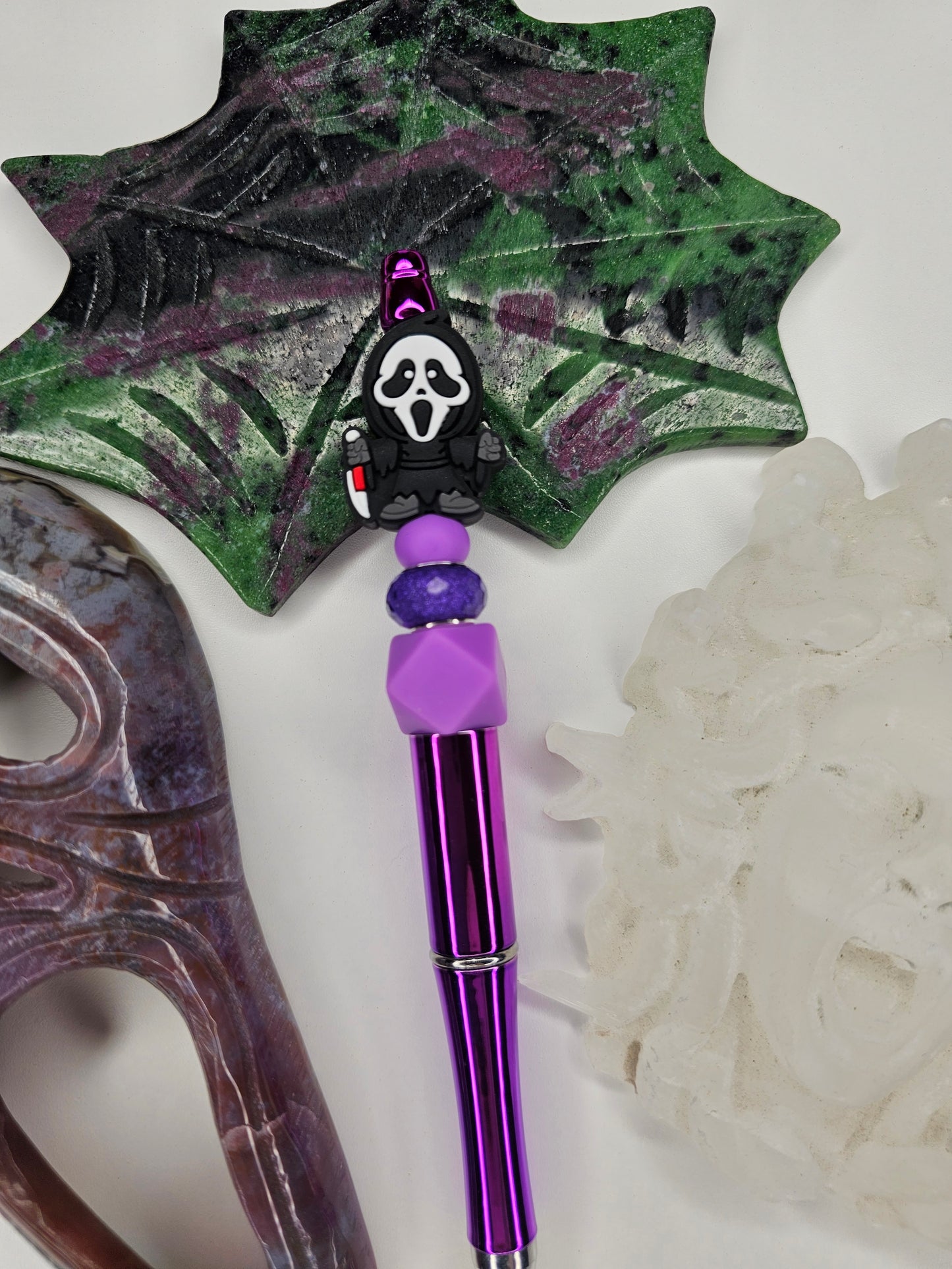 Ghostface Glitz Beaded Pen