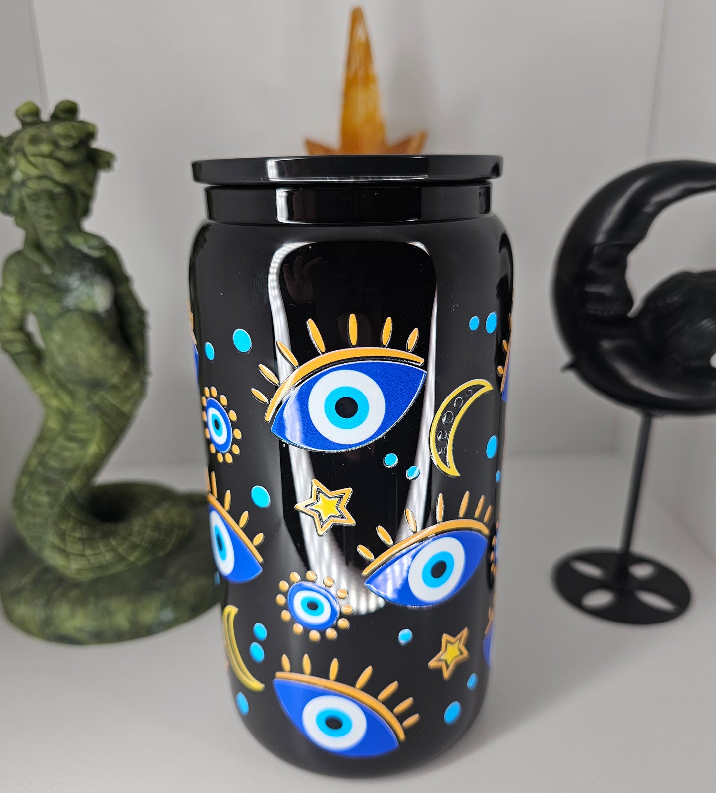 16oz Nazar Glass Cup
