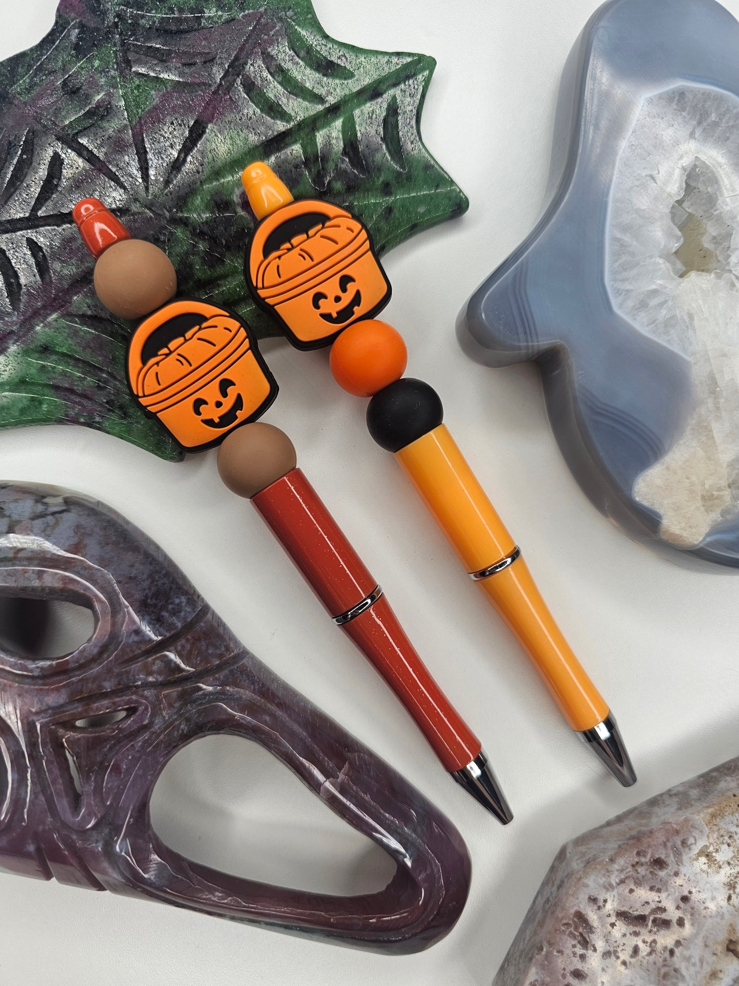 Spooky Pail Beaded Pen