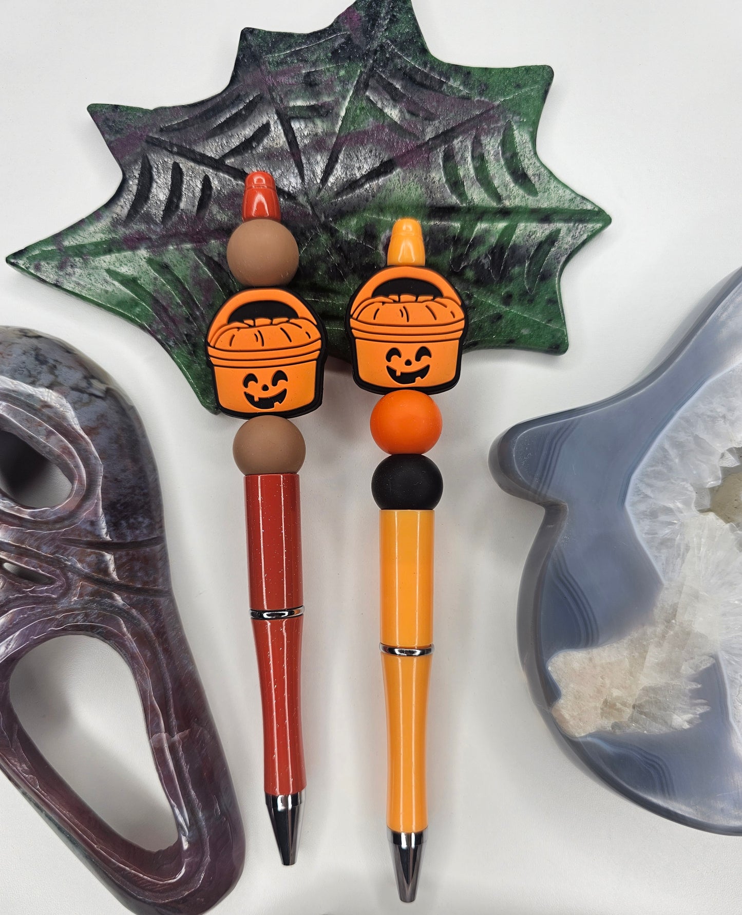 Spooky Pail Beaded Pen