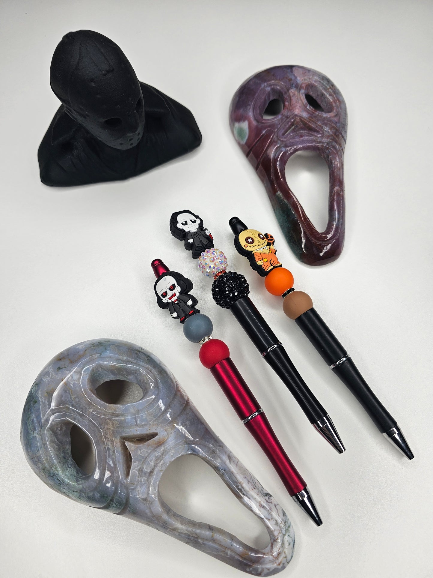 Spooky Guy Beaded Pen