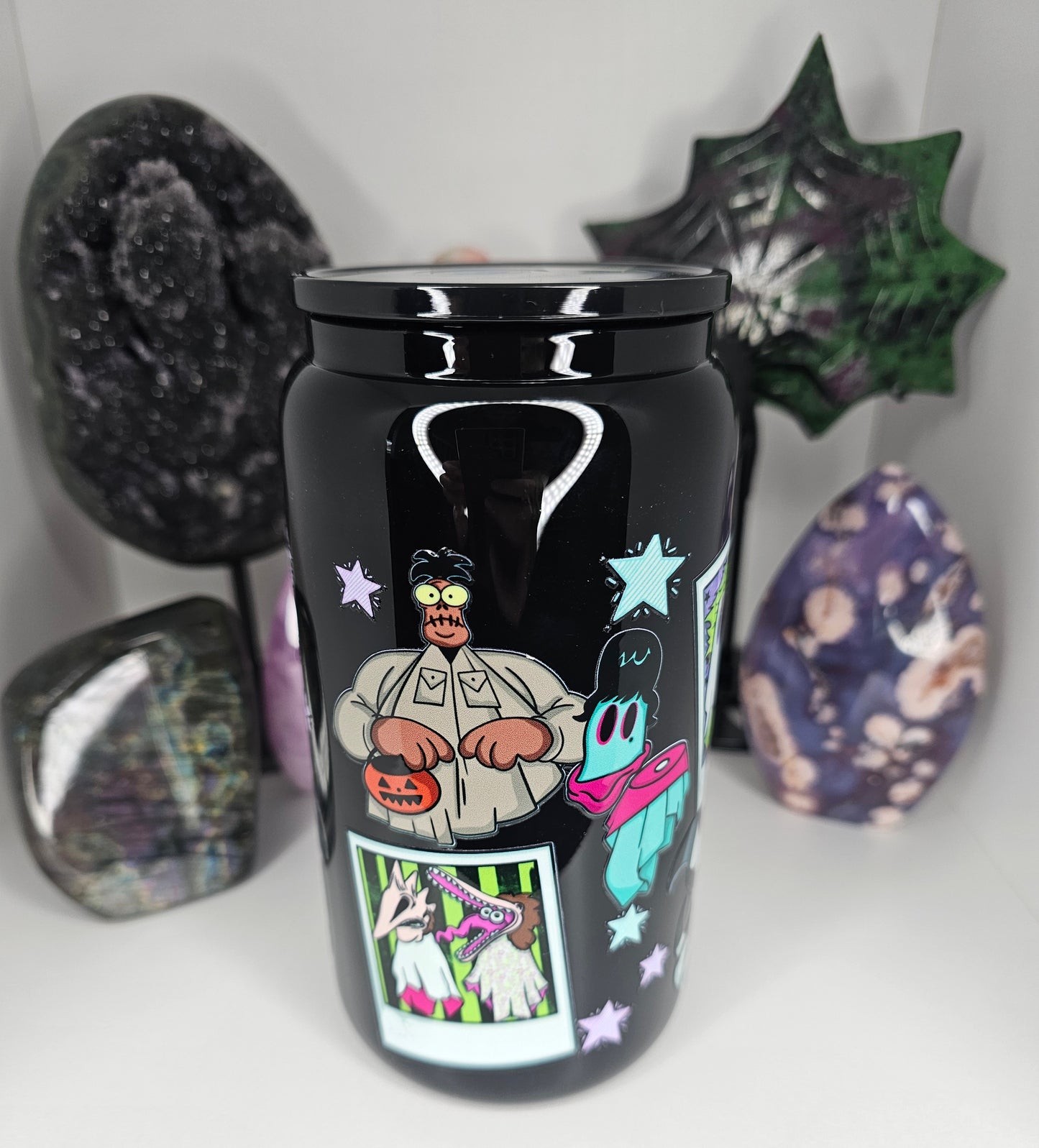 16oz Beetle Ghost Glass Cup
