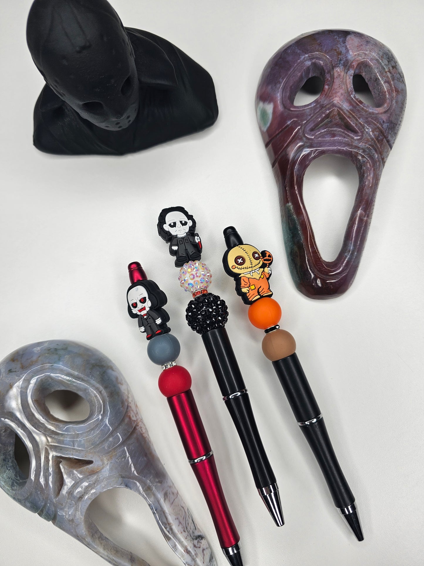 Spooky Guy Beaded Pen