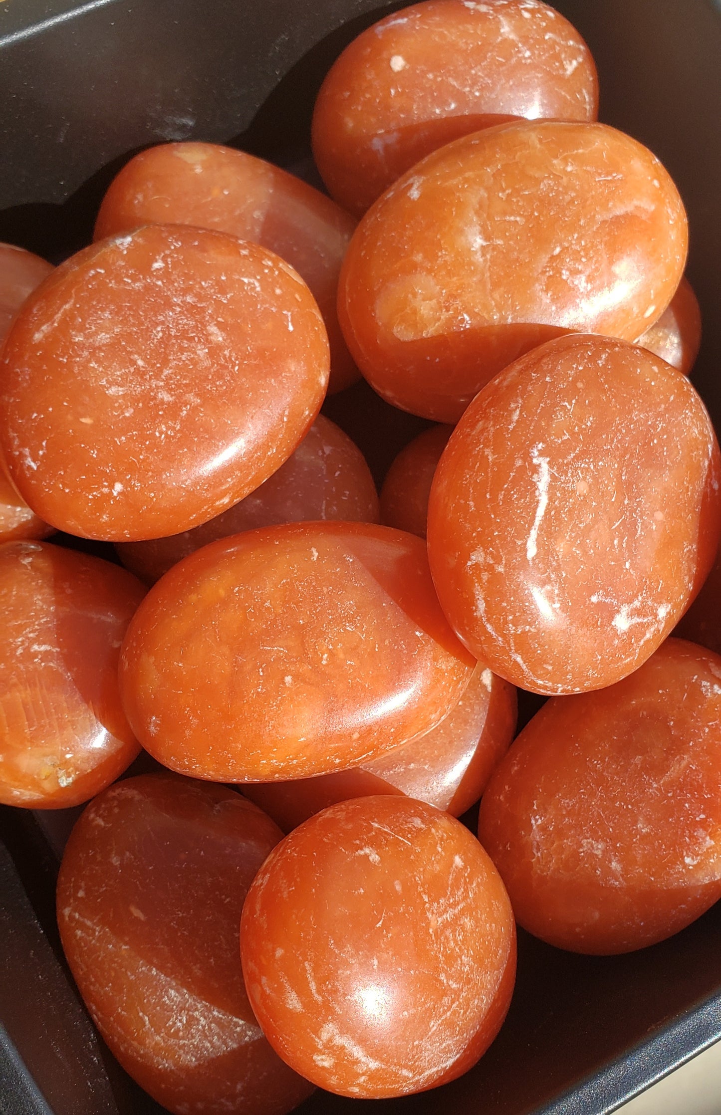 Orange Calcite Palmstone