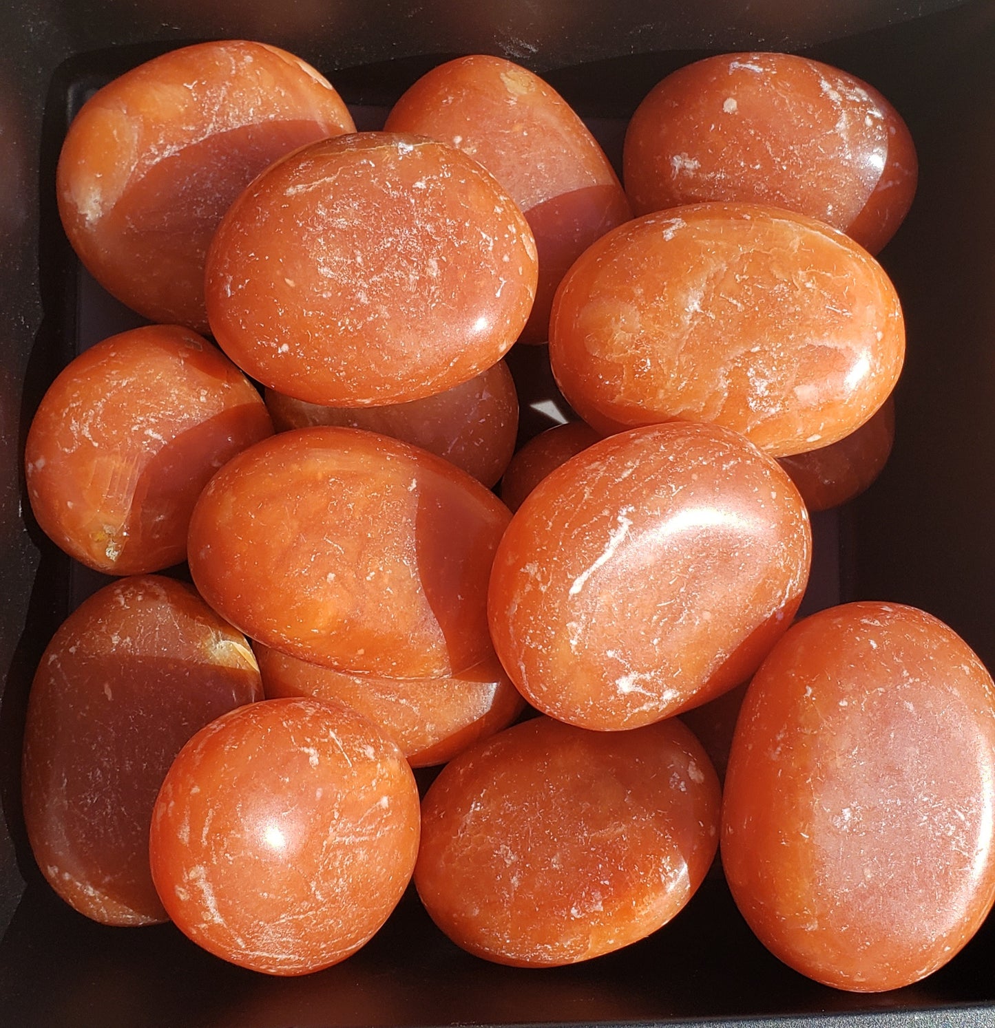 Orange Calcite Palmstone