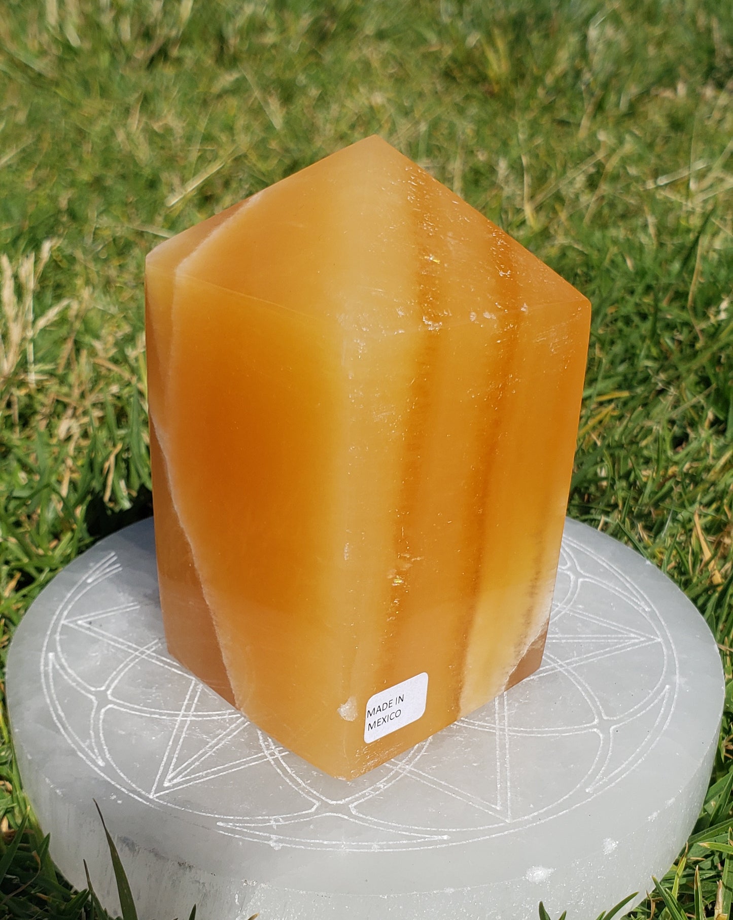 Orange Calcite Jumbo Tower A