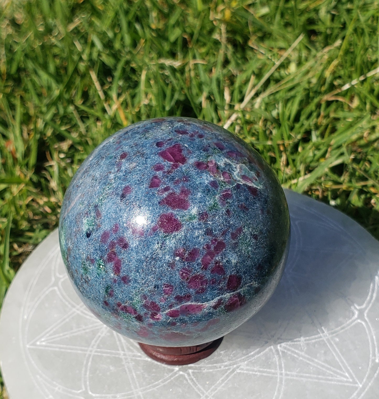 Ruby in Kyanite Sphere 1.2lb A