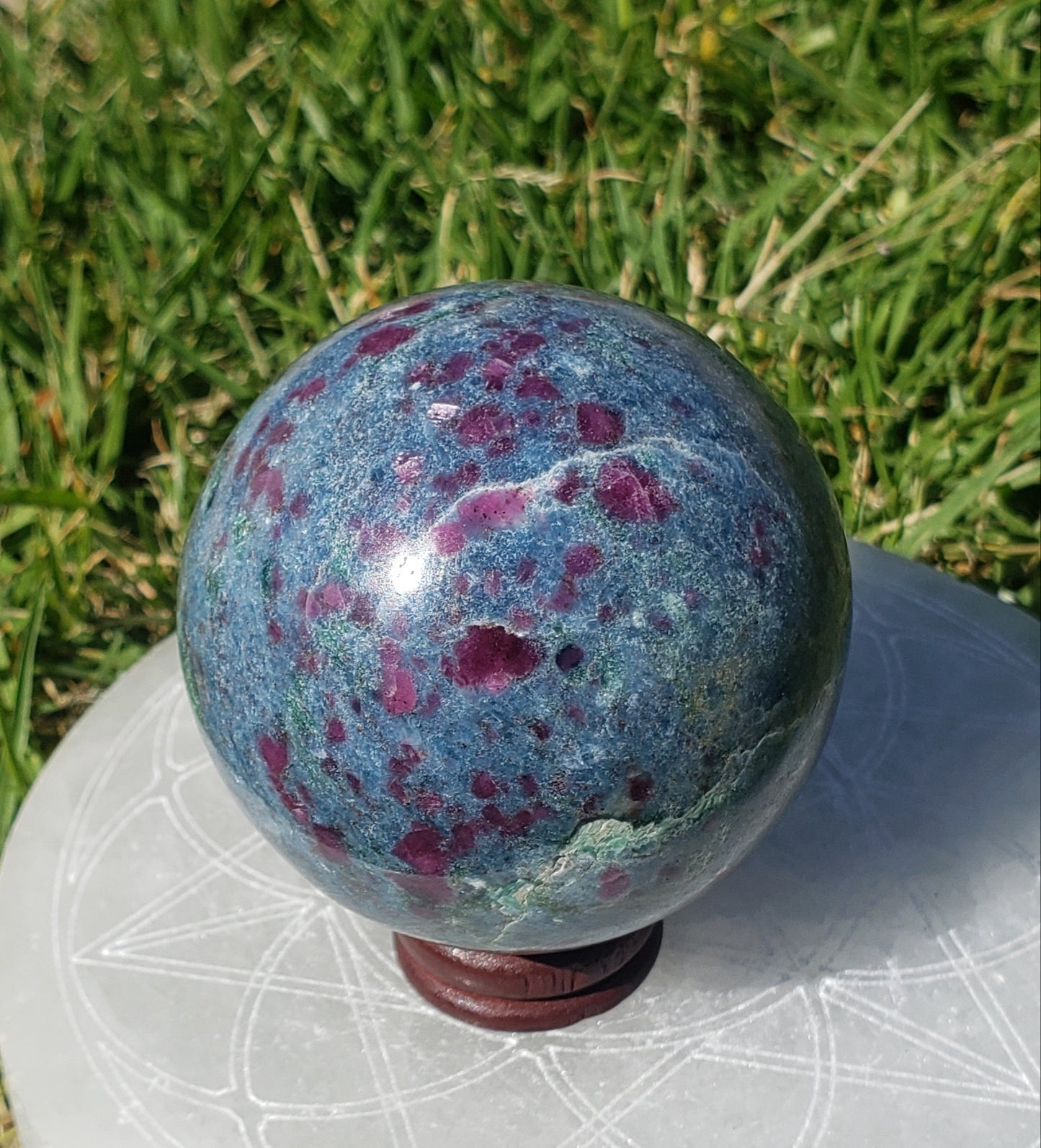 Ruby in Kyanite Sphere 1.2lb A