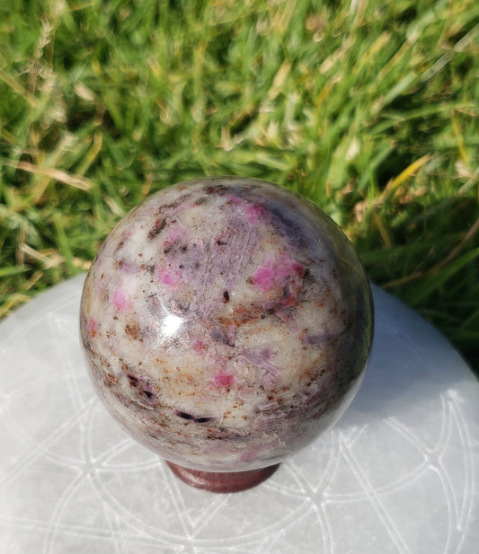 Ruby in Feldspar Sphere (A)