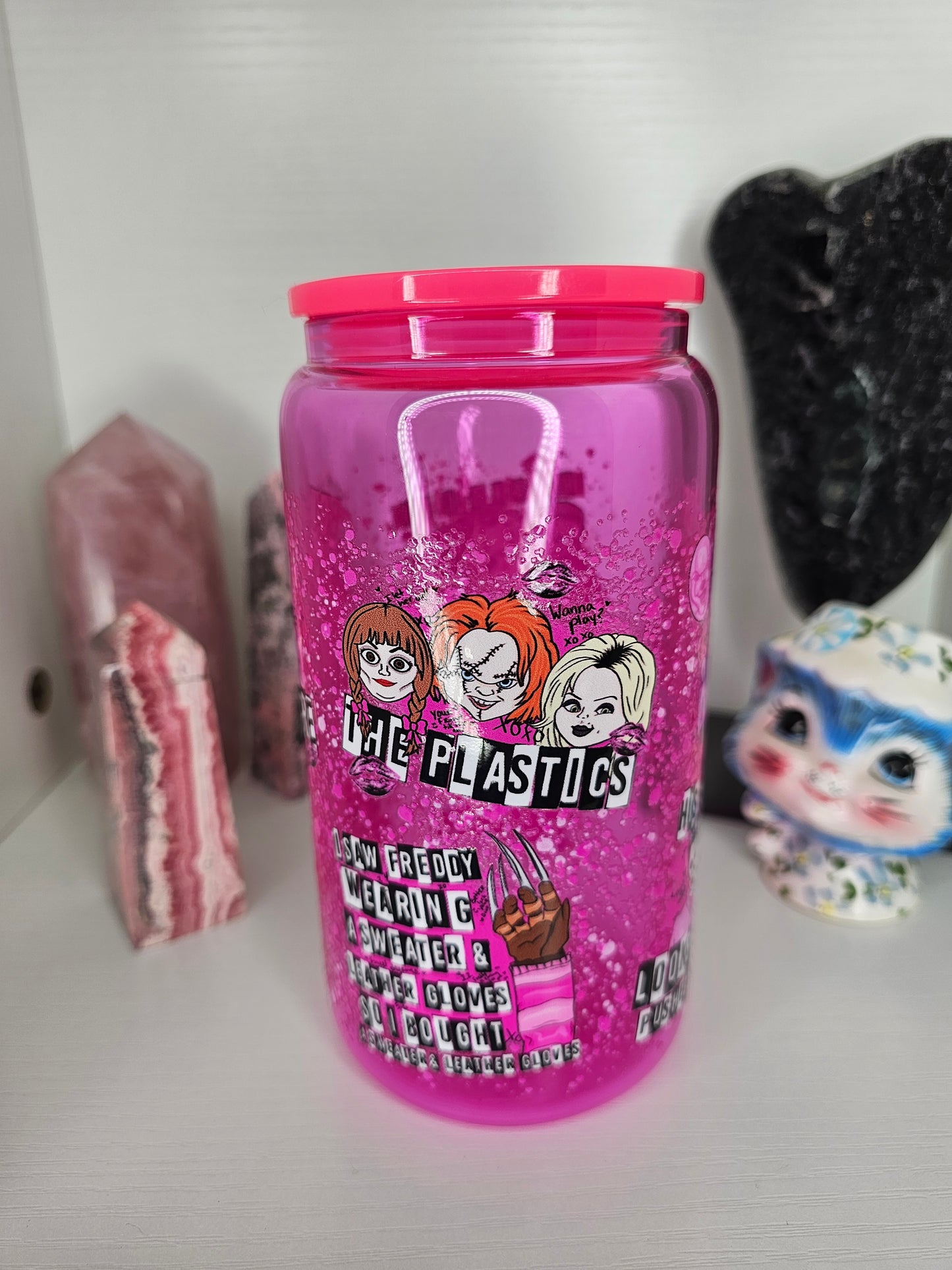 16oz Horror Glass Cup