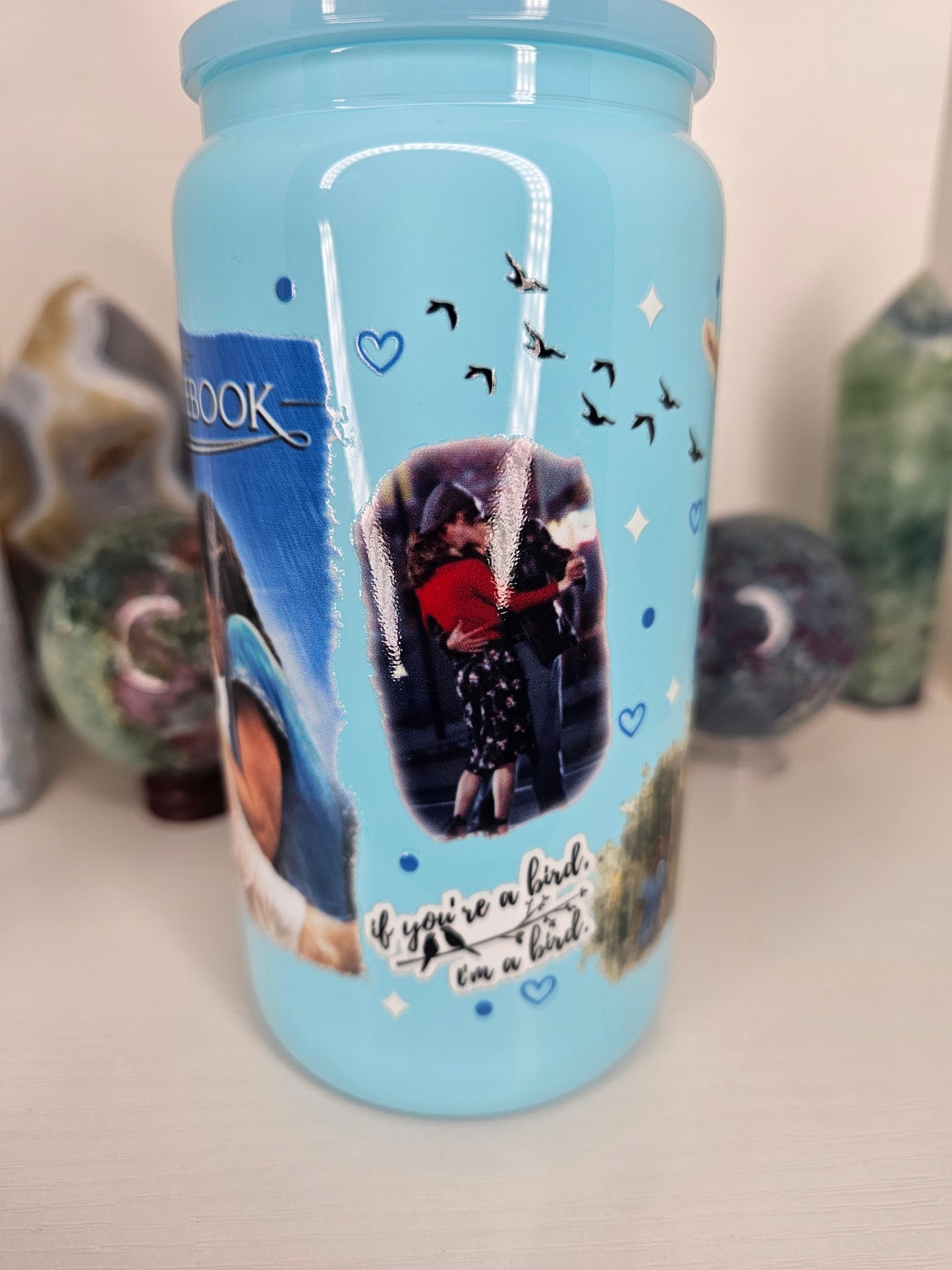 16oz Love Story Glass Cup