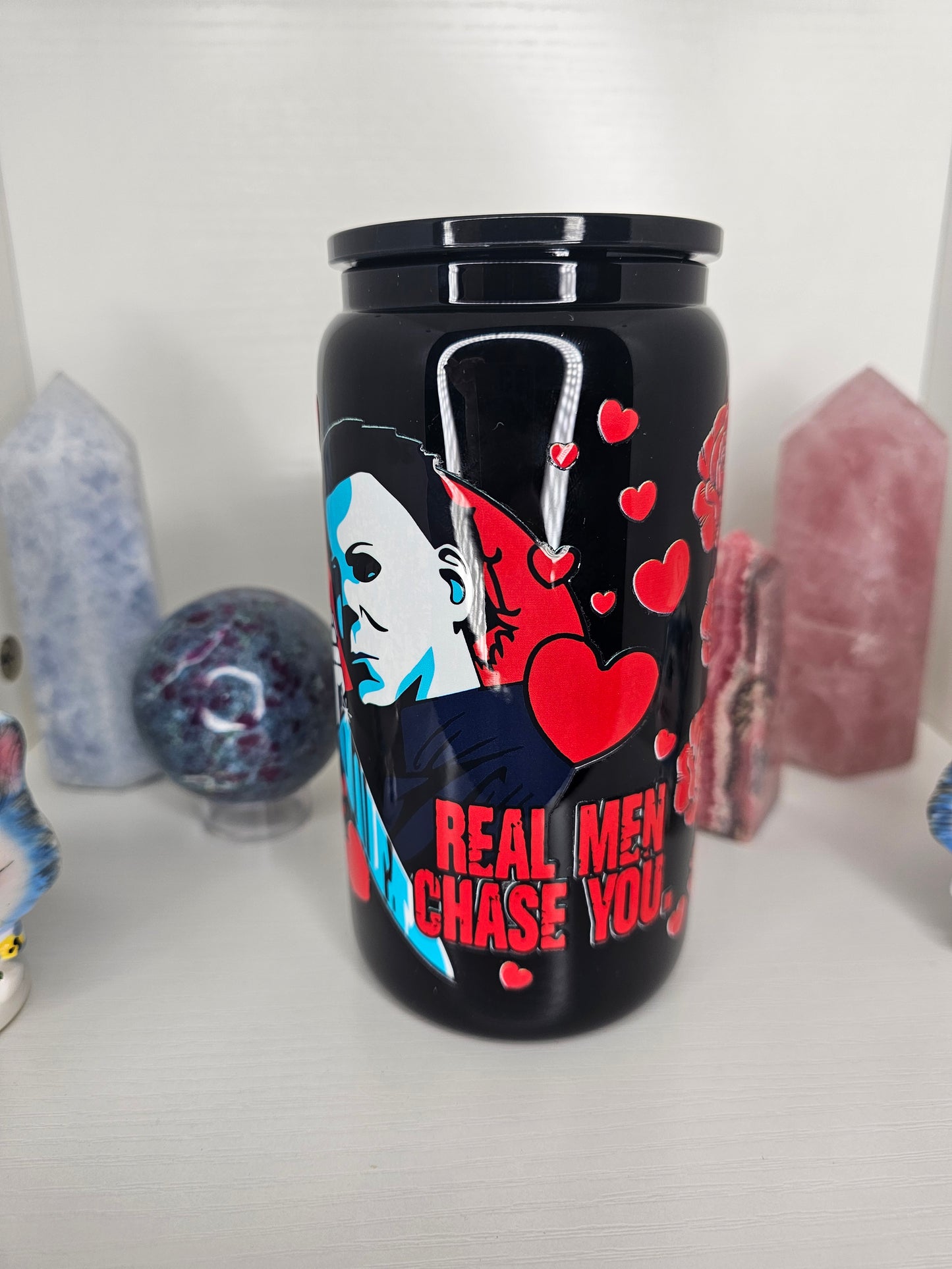 16oz Chase You Glass Cup