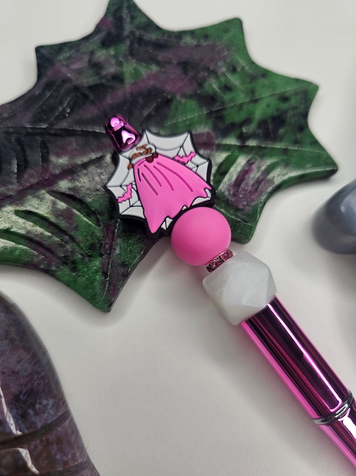 Spooky Cow Ghoul Beaded Pen
