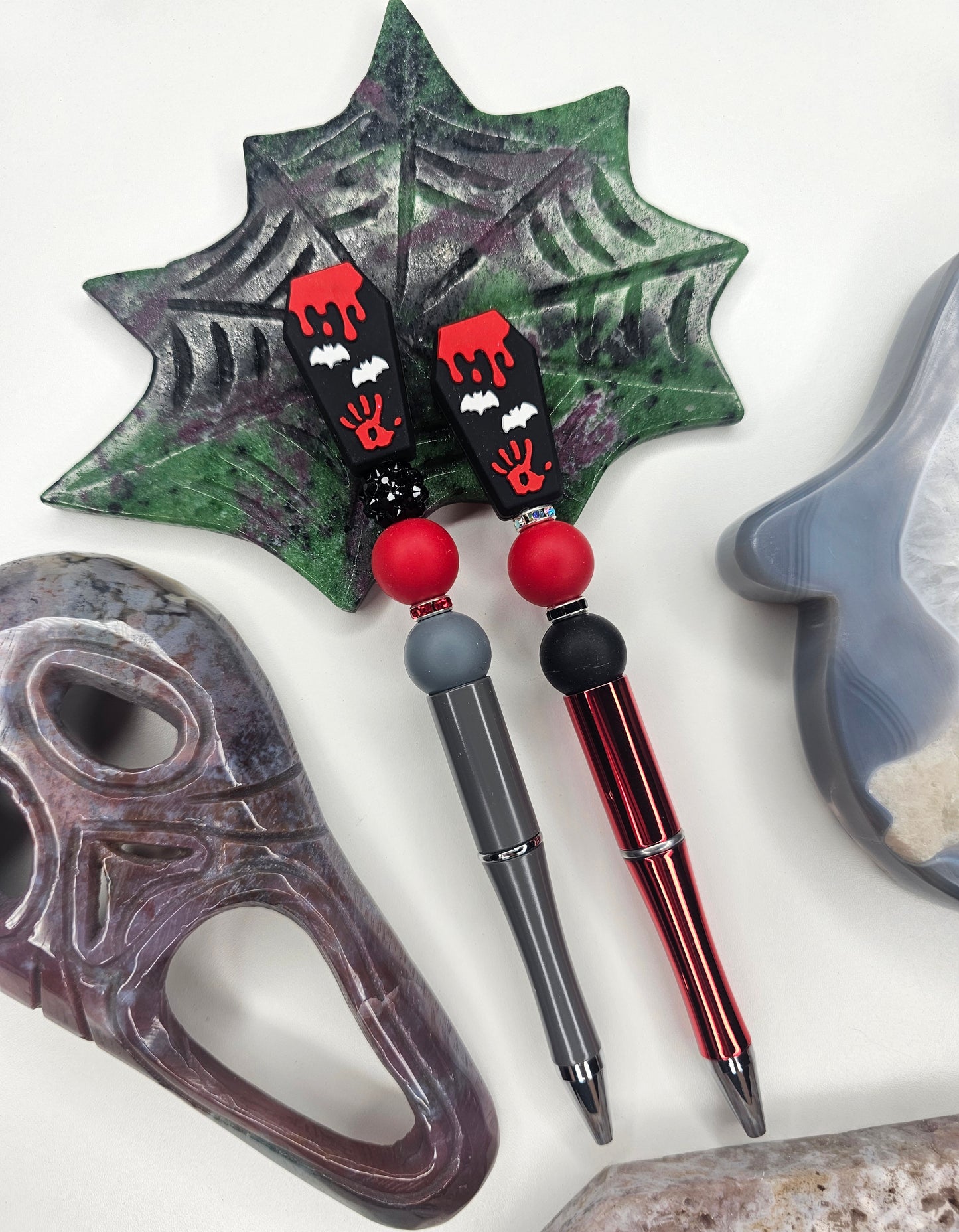 Dracula's Coffin Beaded Pen
