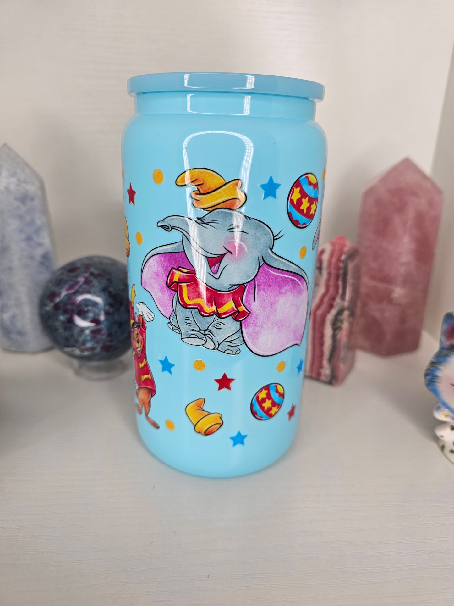 16oz Elephant Glass Cup