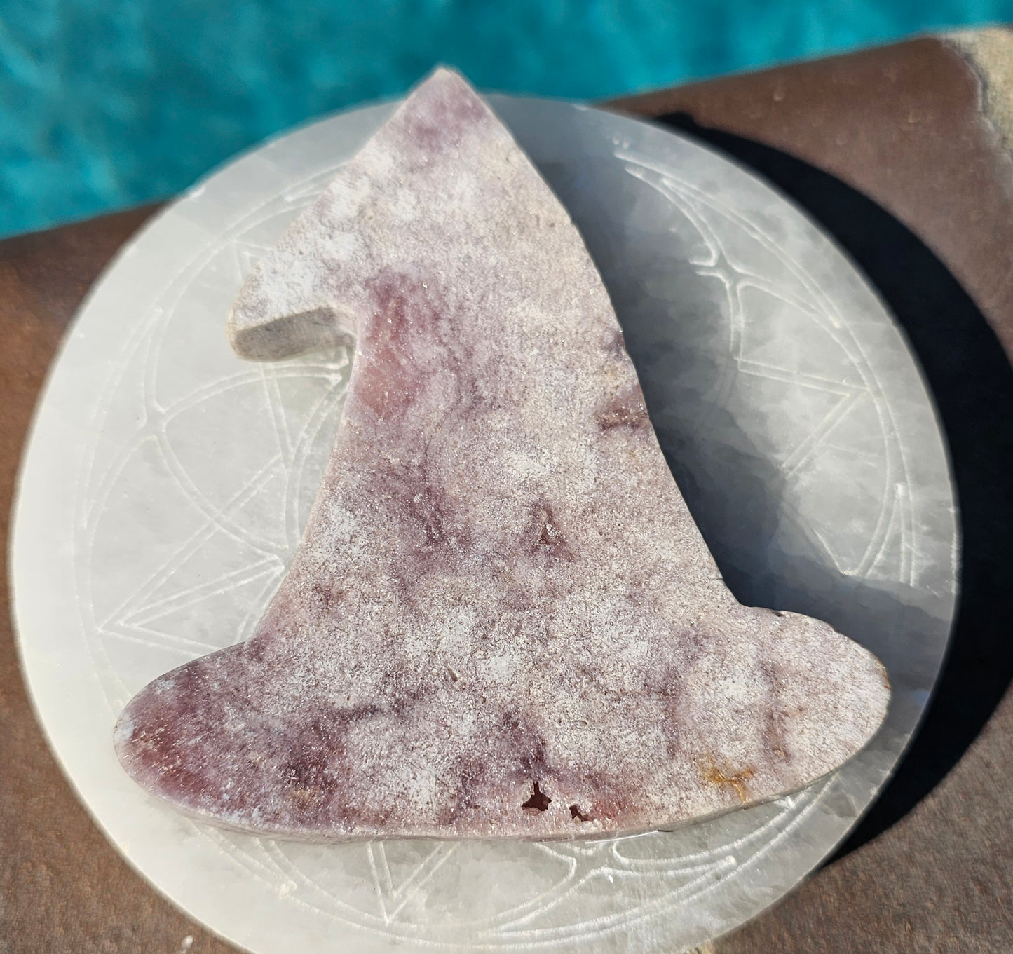 XL Pink Amethyst Witch Hat #1