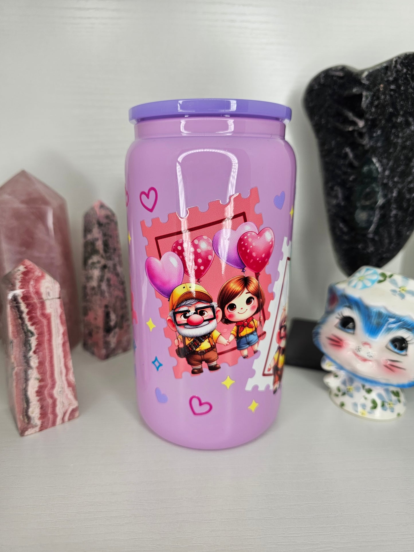 16oz Forever Love Glass Cup