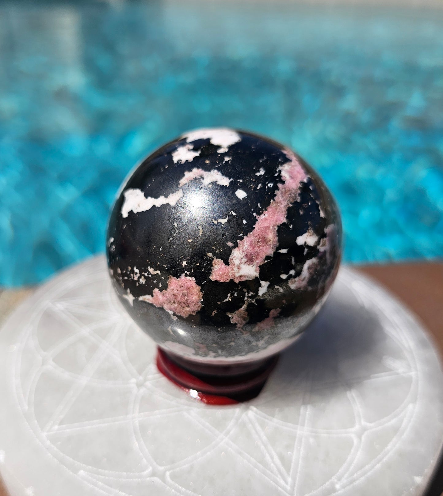 Peruvian Rhodonite Sphere #2