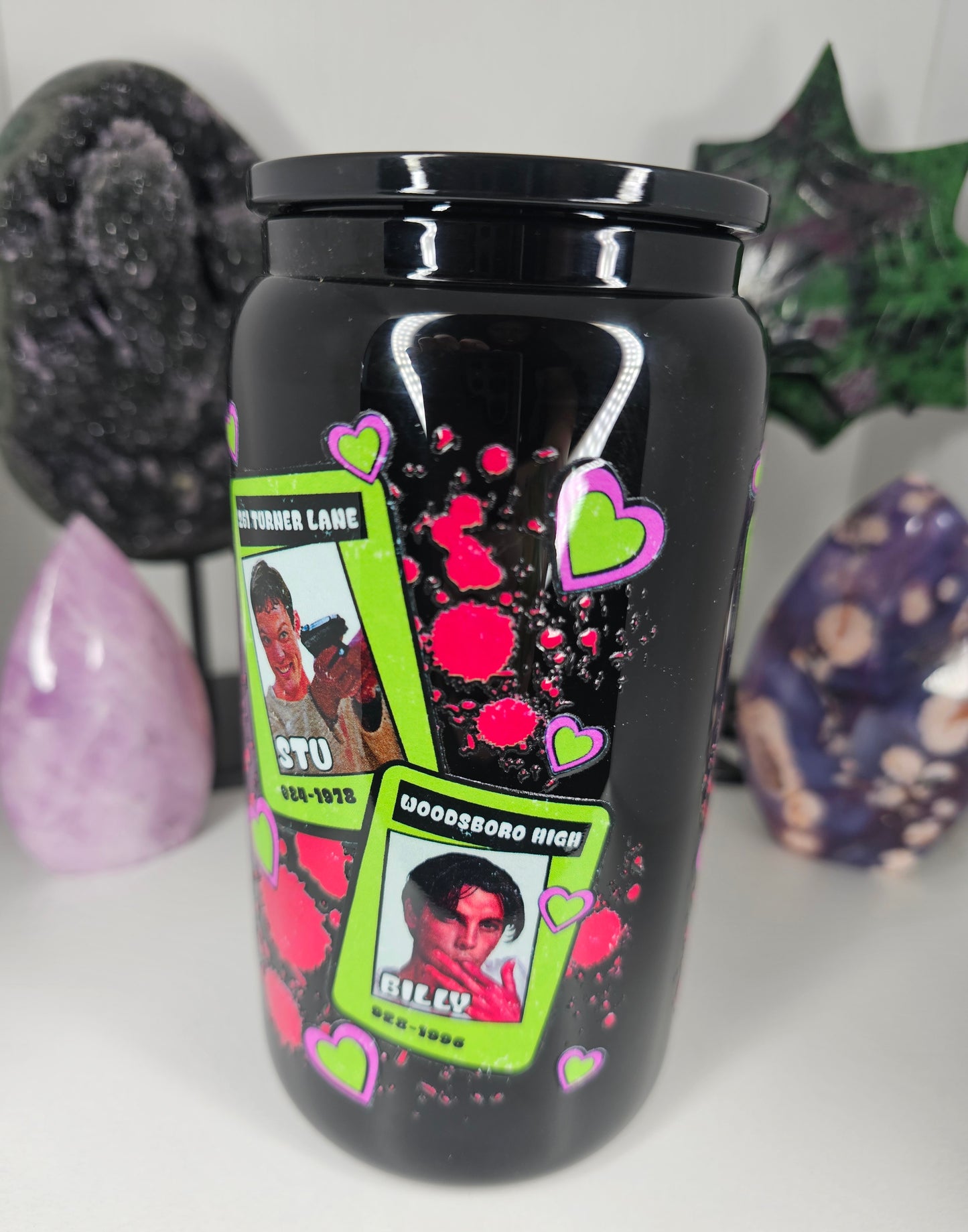 16oz Scream Glass Cup