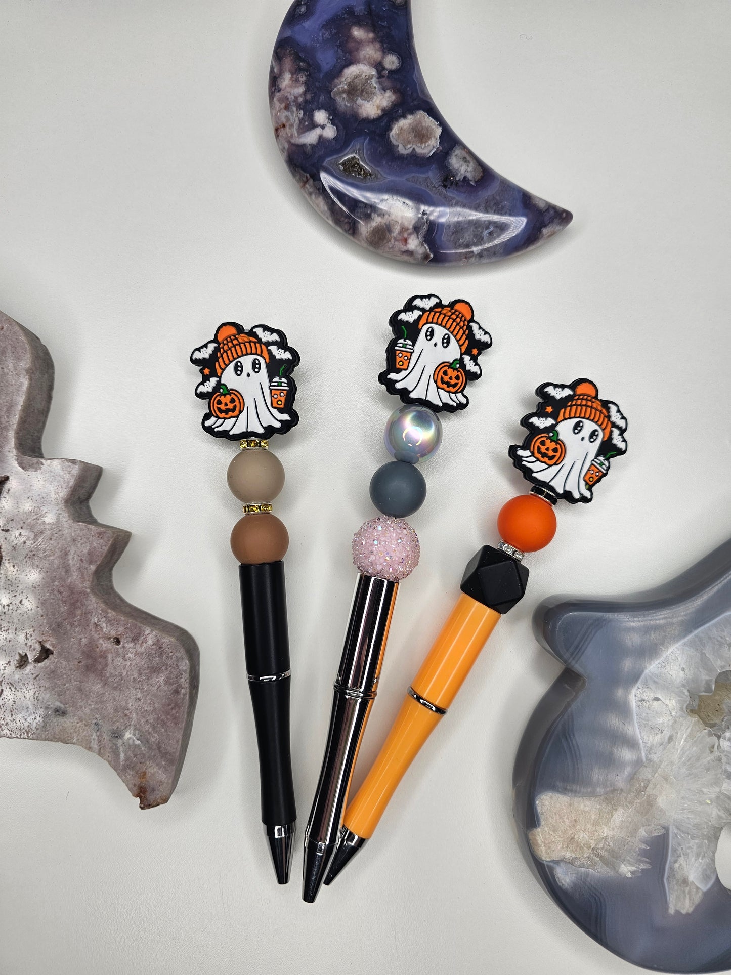 Fall Ghost Beaded Pen