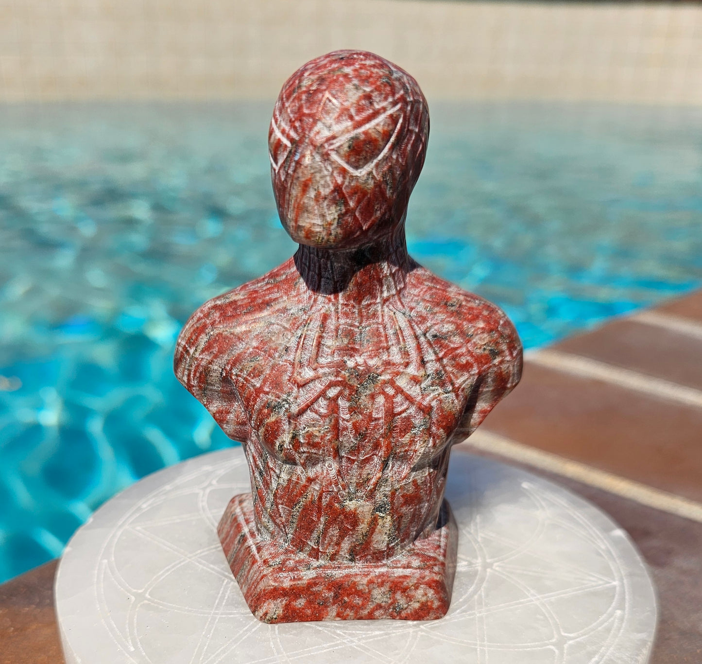 XL Red Jasper Spidey Guy