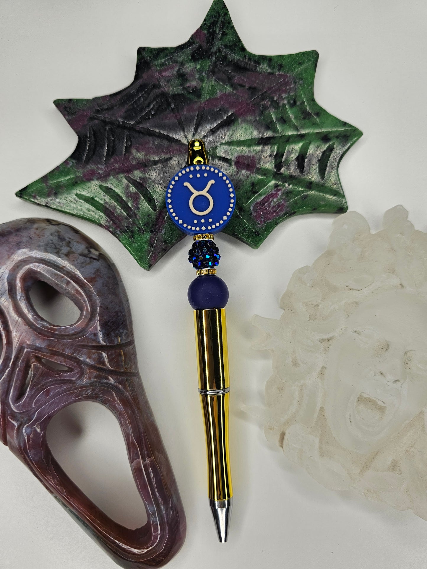 Taurus Zodiac Beaded Pen