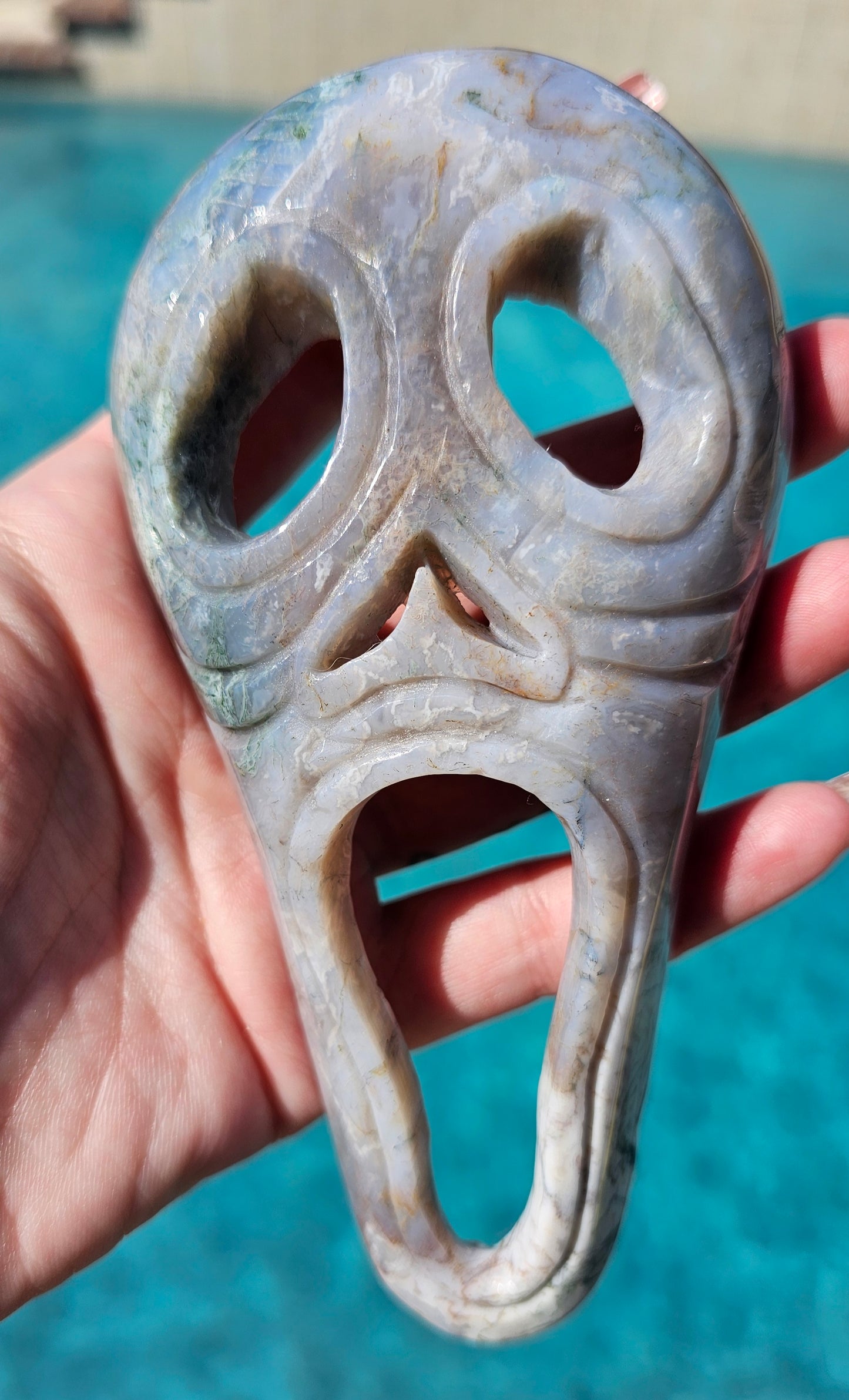 Moss Agate Ghostface Mask #1