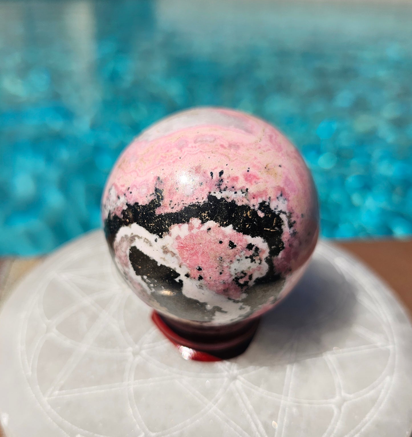 Peruvian Rhodonite Sphere #1