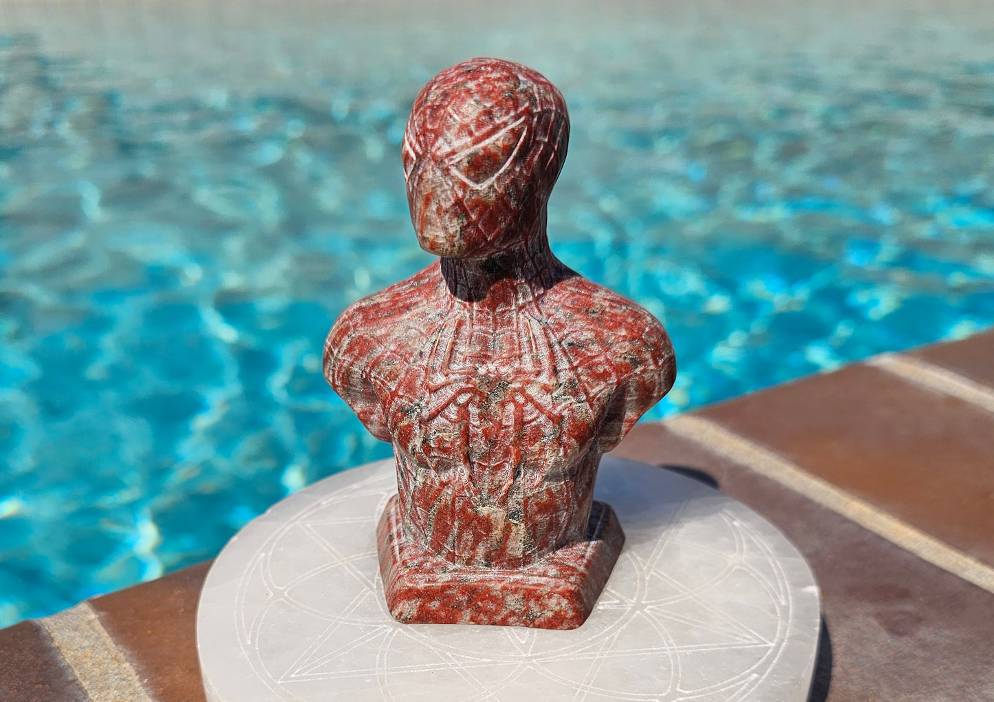 XL Red Jasper Spidey Guy