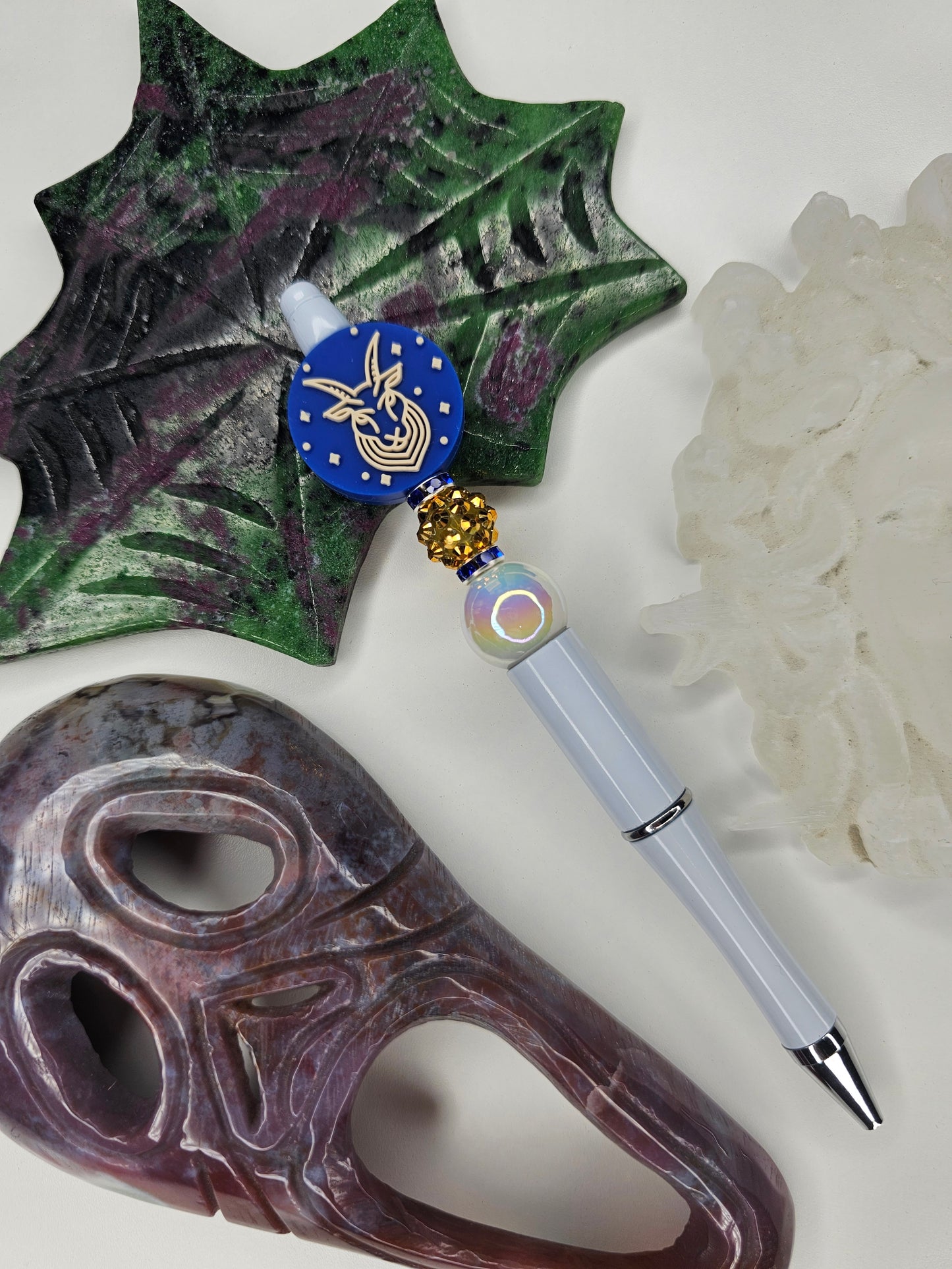 Capricorn Zodiac Beaded Pen