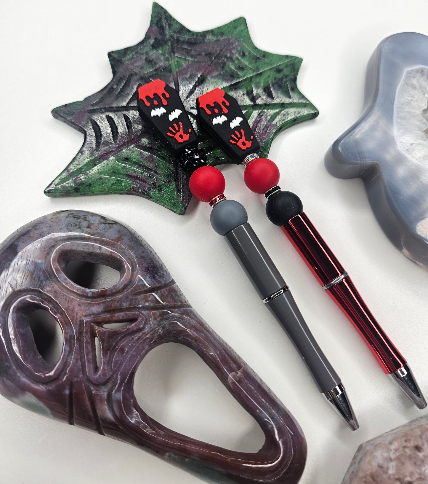 Dracula's Coffin Beaded Pen