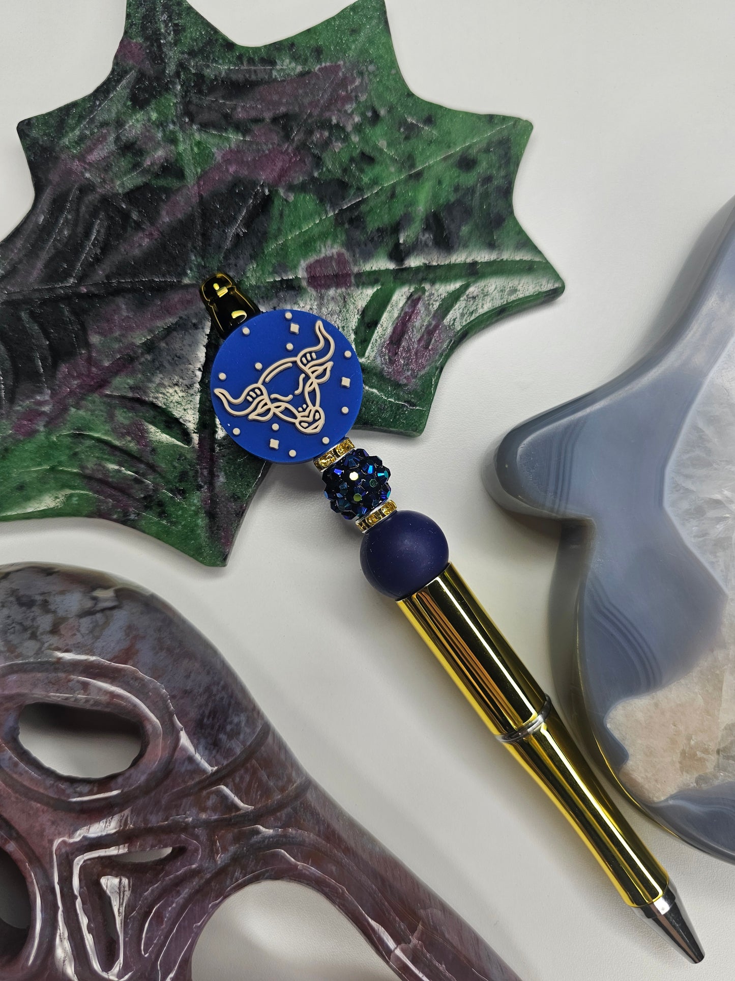 Taurus Zodiac Beaded Pen