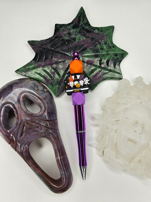 Spooky Gnomes Beaded Pen