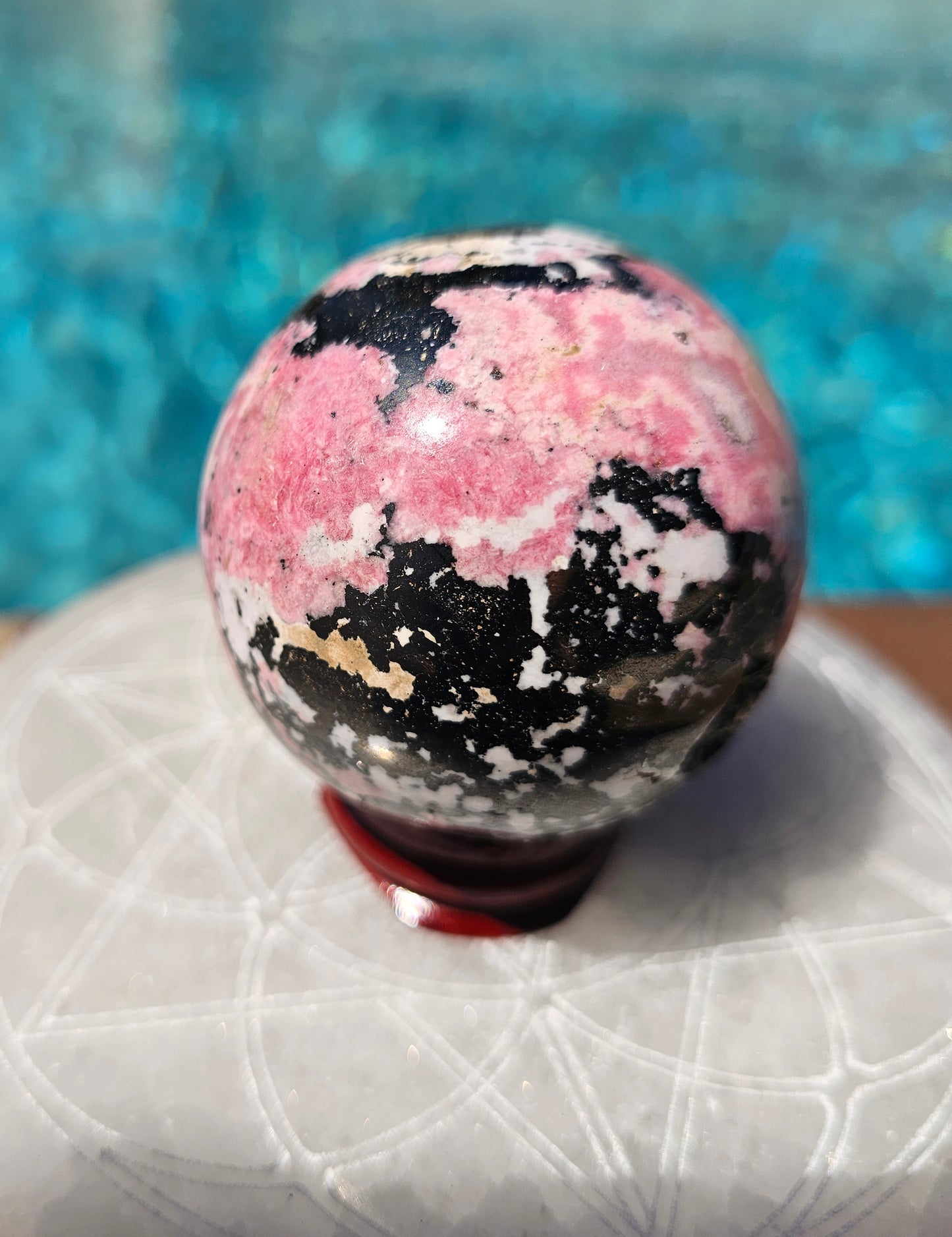 Peruvian Rhodonite Sphere #1