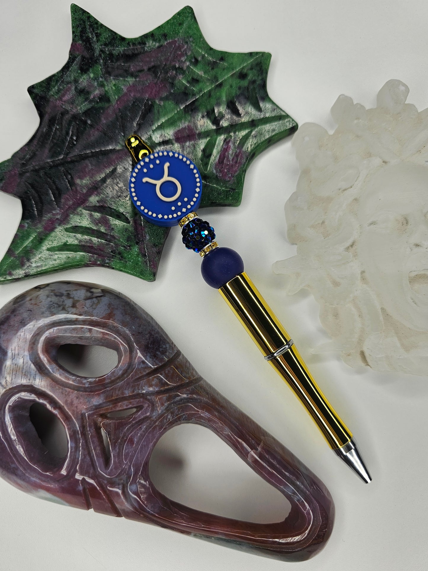 Taurus Zodiac Beaded Pen