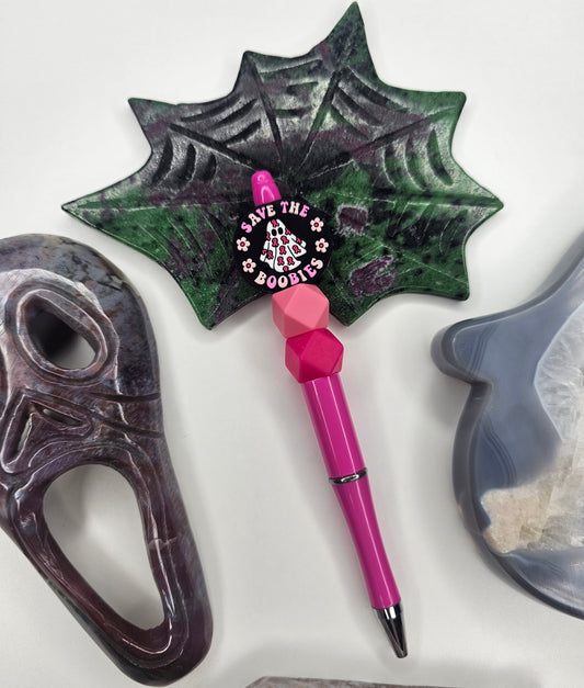 Breast Cancer Ghoul Beaded Pen