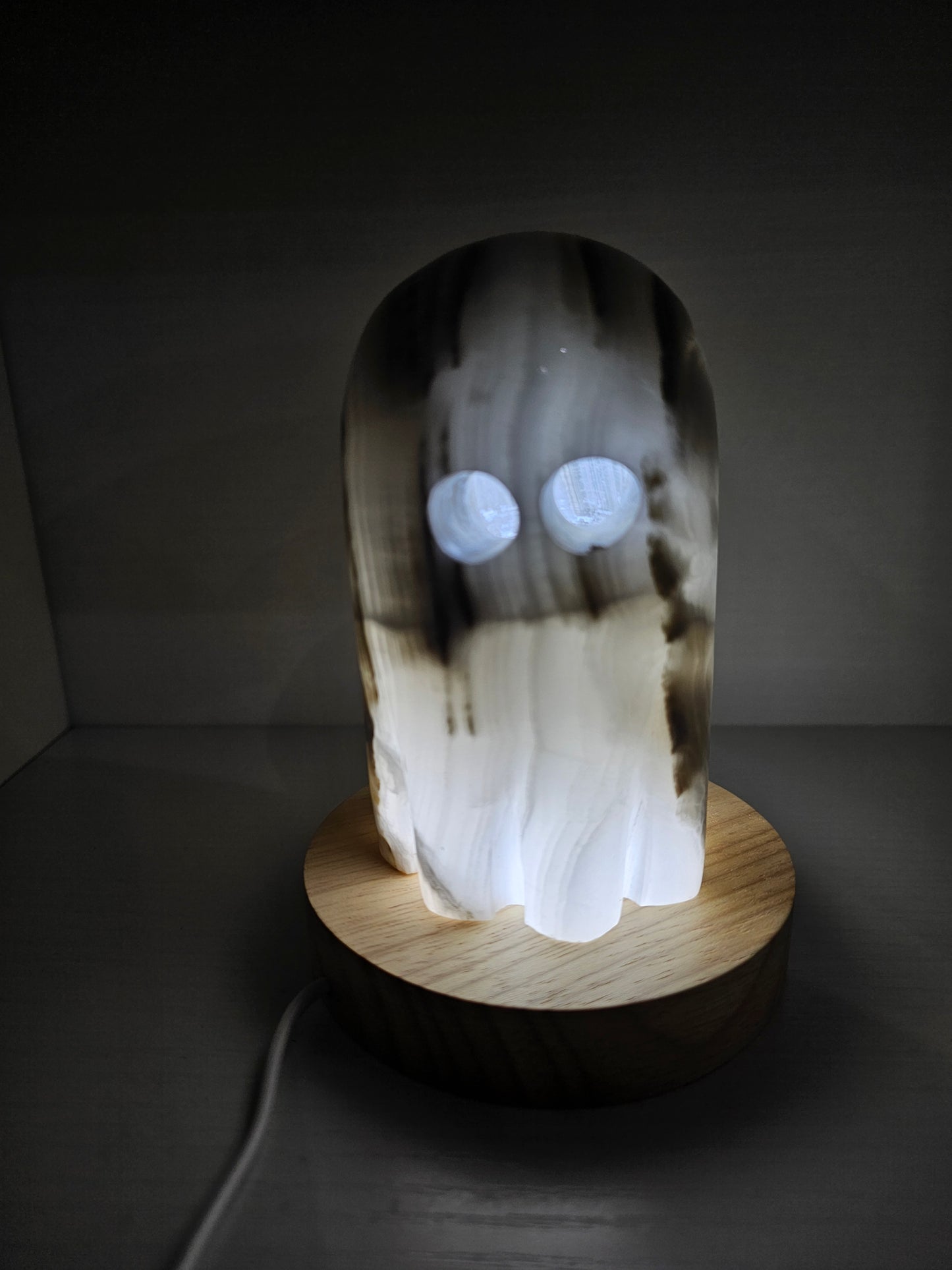 Grey Onyx Ghost Lamp #1