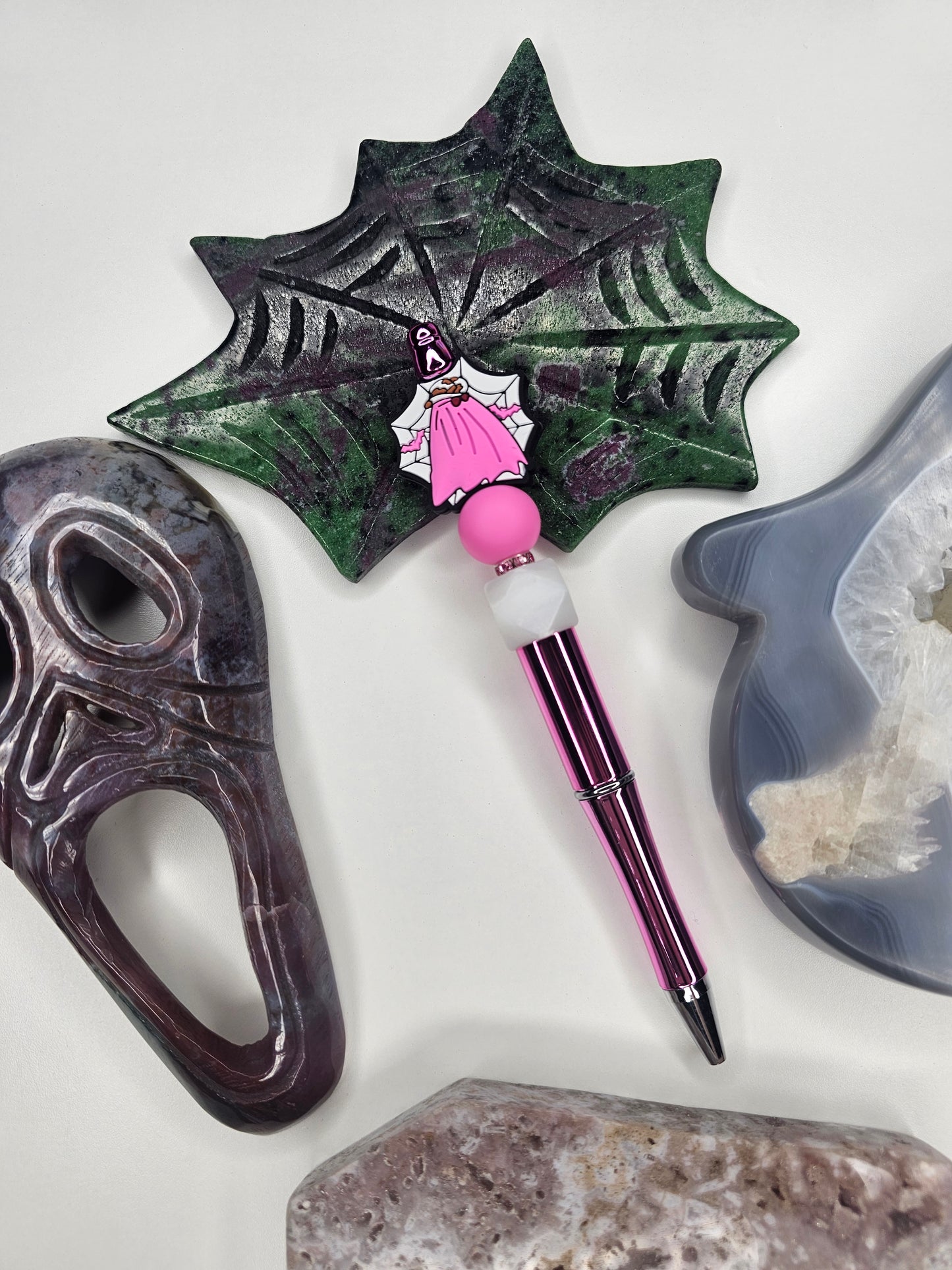 Spooky Cow Ghoul Beaded Pen
