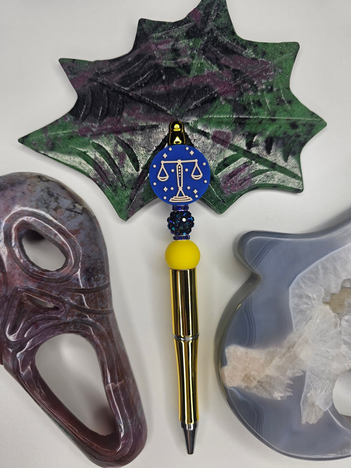Libra Zodiac Beaded Pen