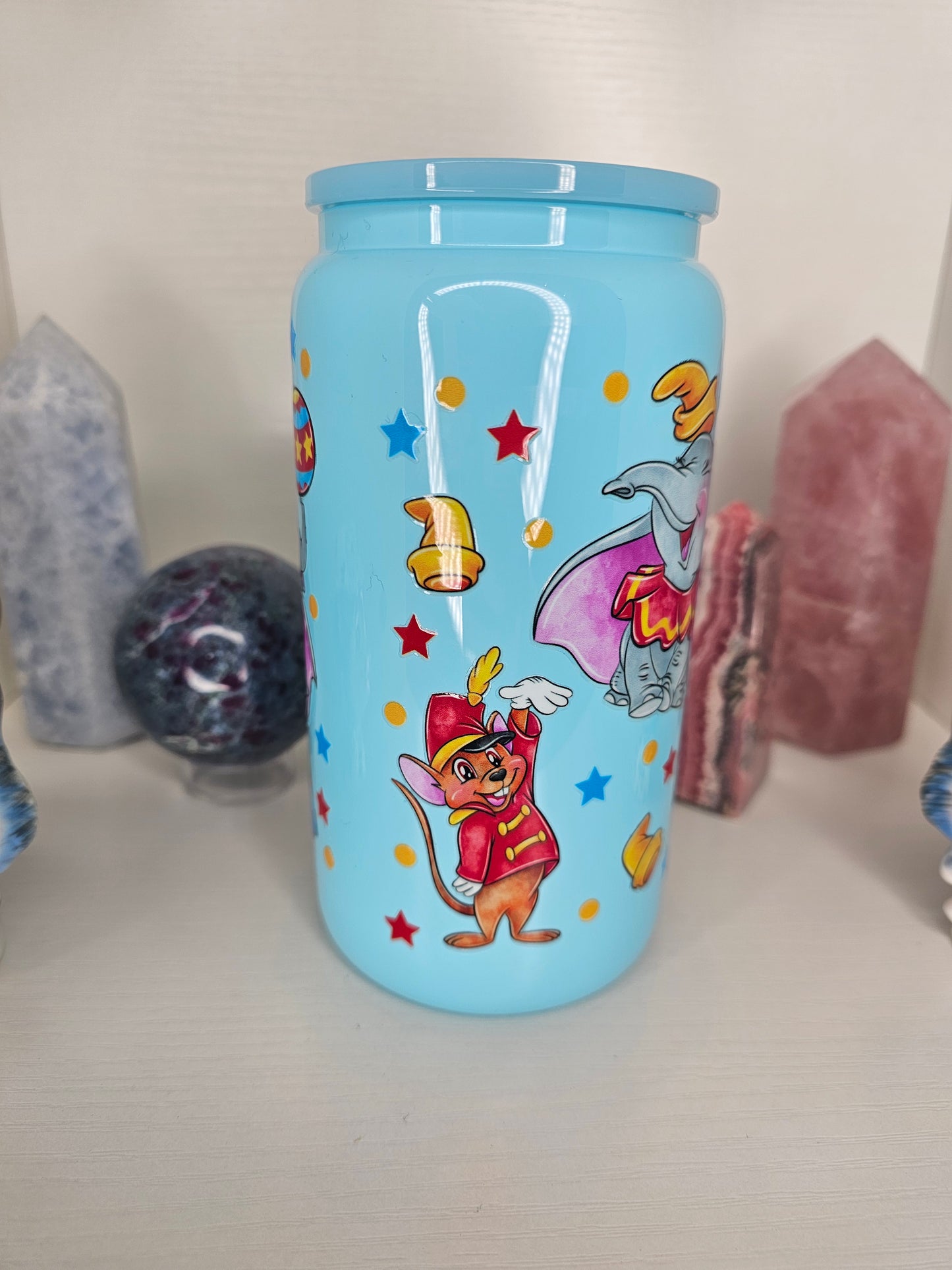 16oz Elephant Glass Cup