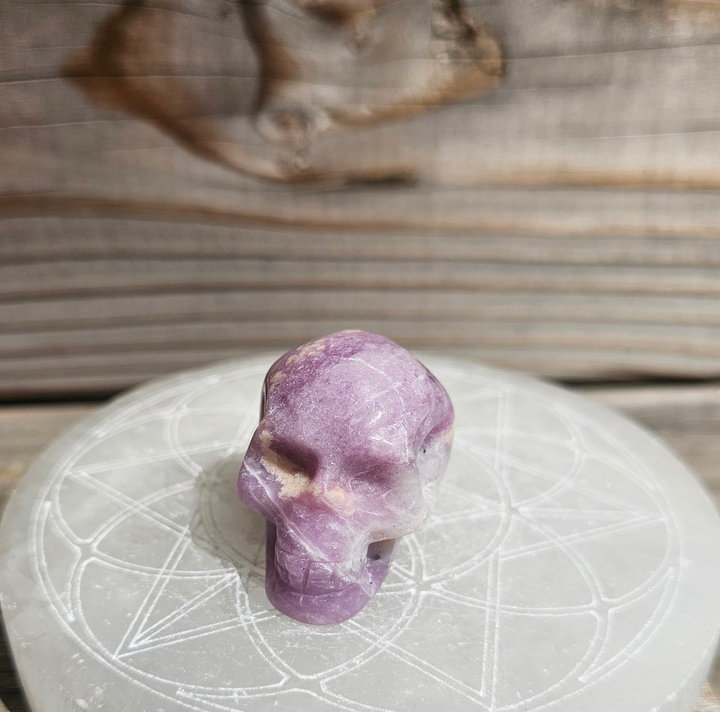 Lepidolite Skull #1