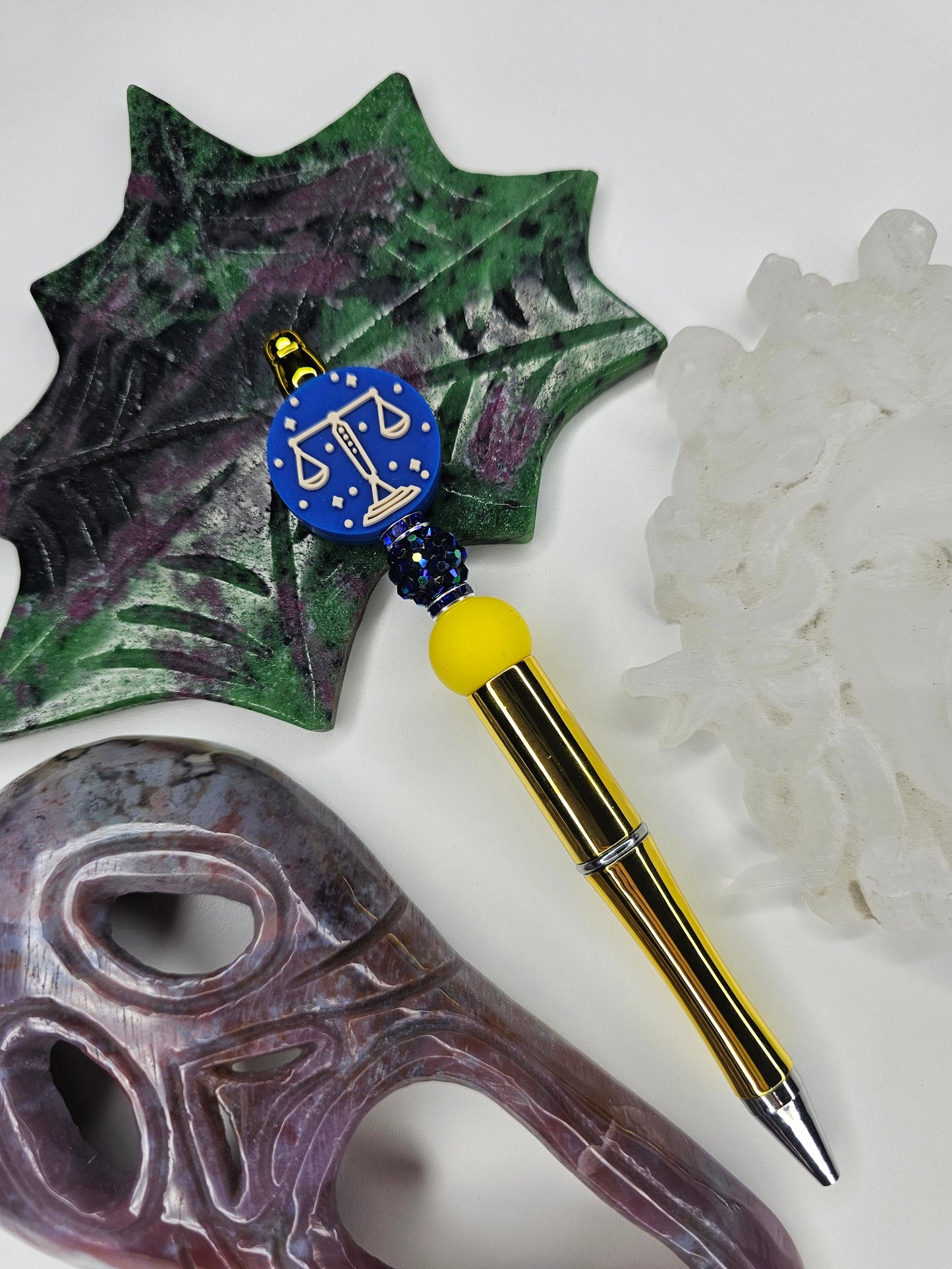 Libra Zodiac Beaded Pen