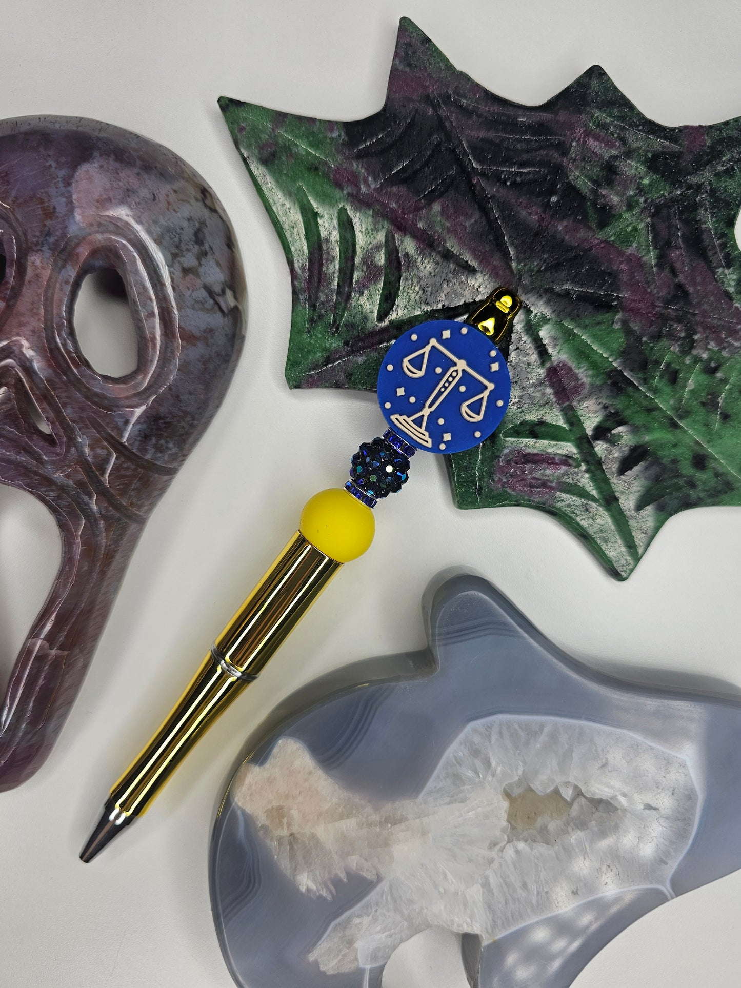 Libra Zodiac Beaded Pen
