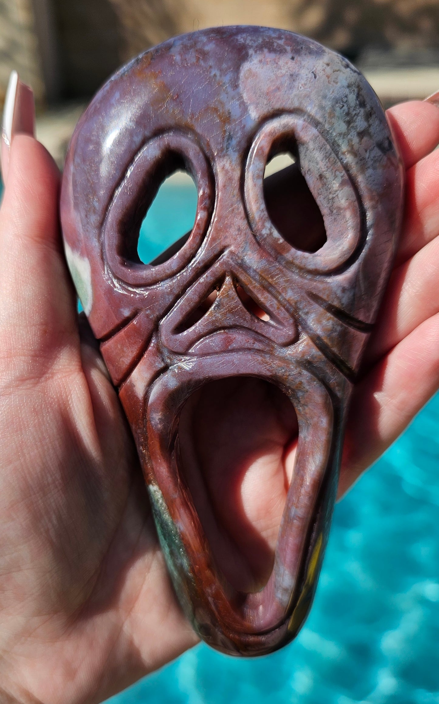 Moss Agate Ghostface Mask #3