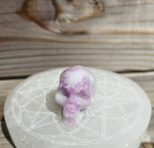 Kunzite Skull