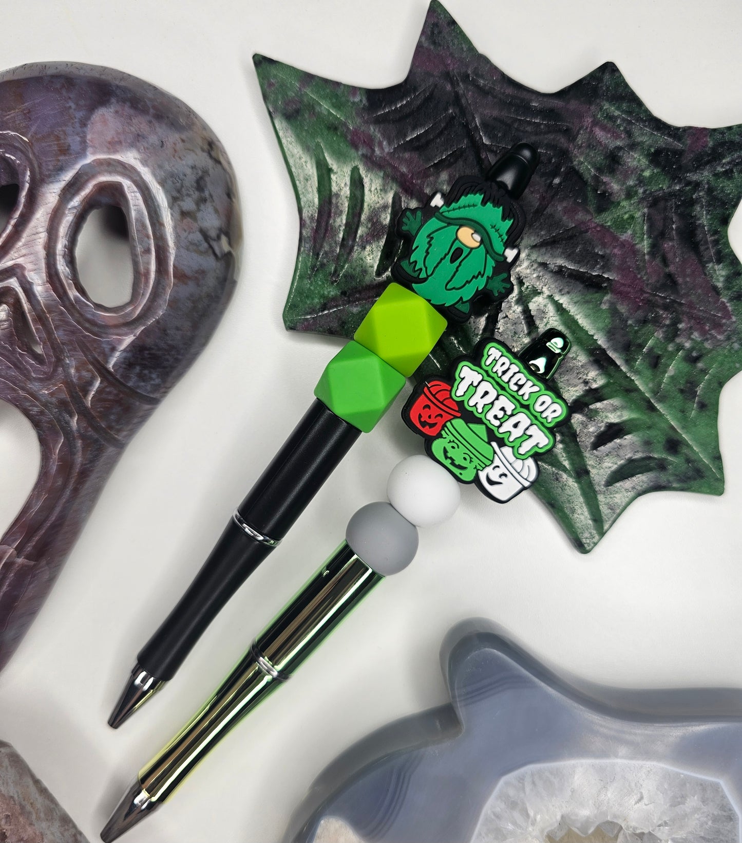 Spooky Seasons Beaded Pen