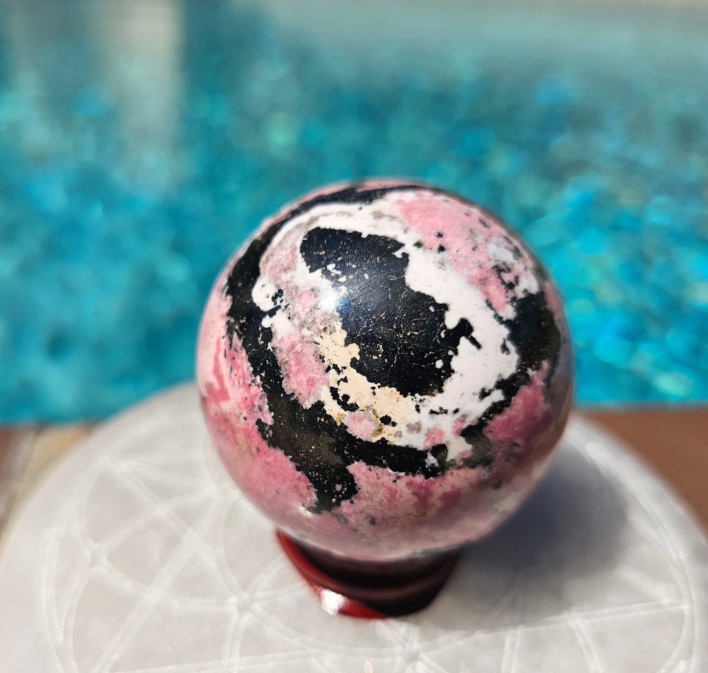 Peruvian Rhodonite Sphere #1