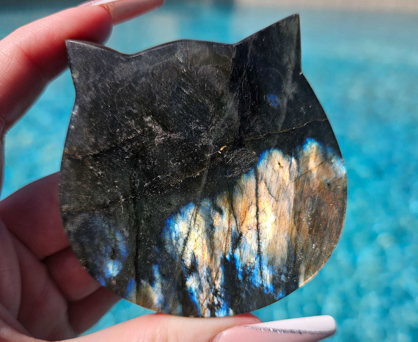 Labradorite Cat Head #1