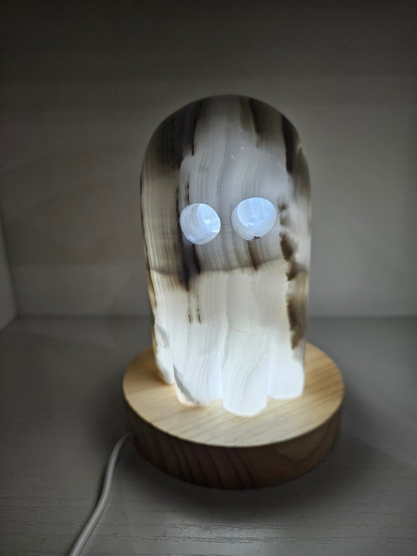 Grey Onyx Ghost Lamp #1